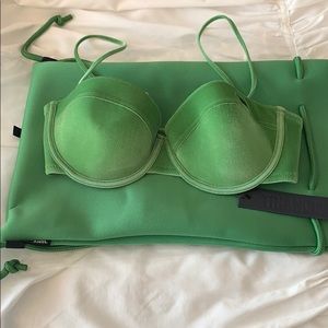 triangl cup bathing suit - forever forest